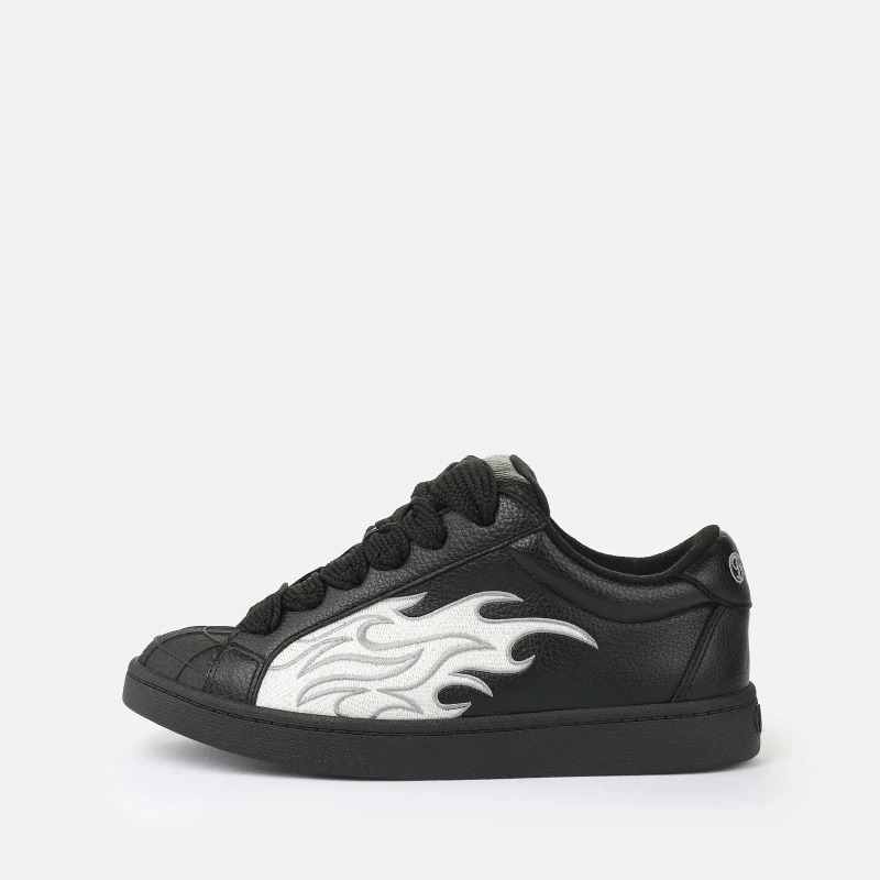 Image of Buffalo Vegan nappa sneakers For Her Buffalo Liberty Gris Female 37