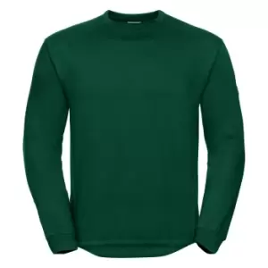Image of Russell Workwear Mens Crew Neck Set In Sweatshirt Top (XS) (Bottle Green)