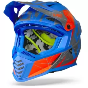 Image of LS2 MX437 Fast Evo Alpha Matt Blue 2XL