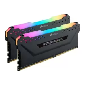 Image of Corsair Vengeance RGB PRO Black 16GB 3600 MHz AMD Ryzen Tuned DDR4 Memory Kit