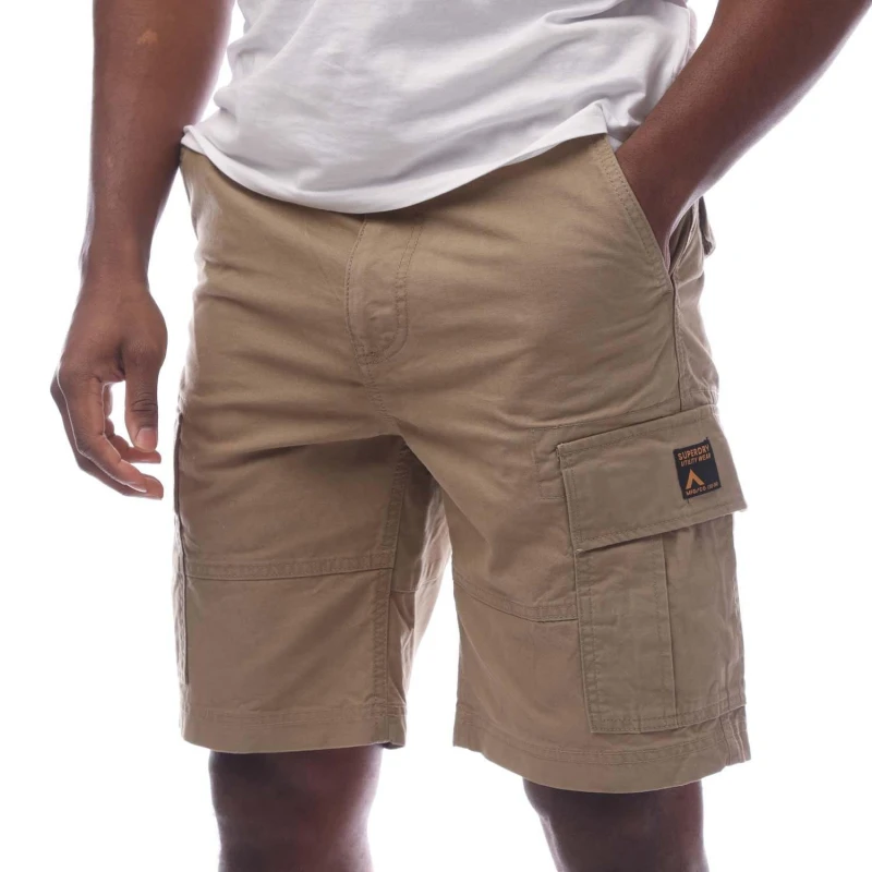 Image of Superdry Vintage Heavy Cargo Shorts Beige male 28 inch