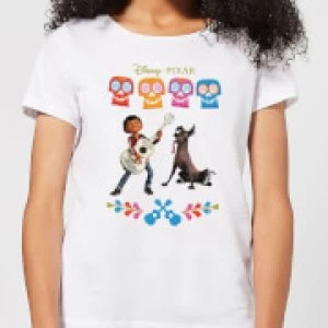 Image of Coco Miguel Logo Womens T-Shirt - White