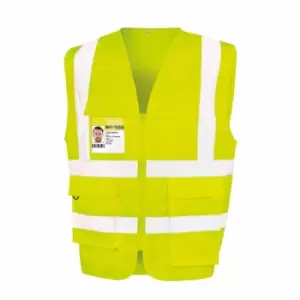 Image of SAFE-GUARD by Result Unisex Adult Heavy Duty Security Vest (XXL) (Yellow)