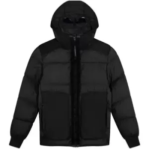 Image of CP COMPANY BoyS Mixed Goggle Jacket - Black