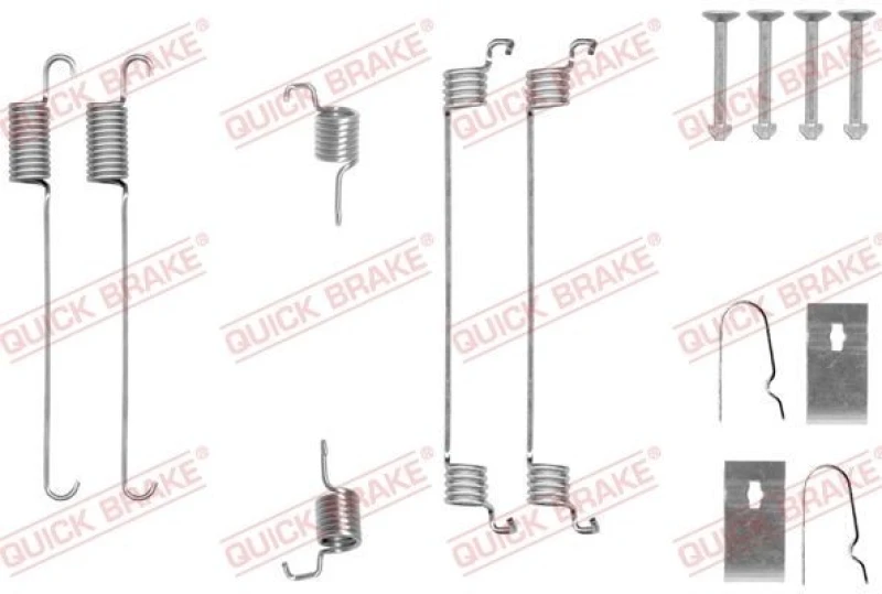 Image of QUICK BRAKE Brake shoe fitting kit QUICK BRAKE 105-0007