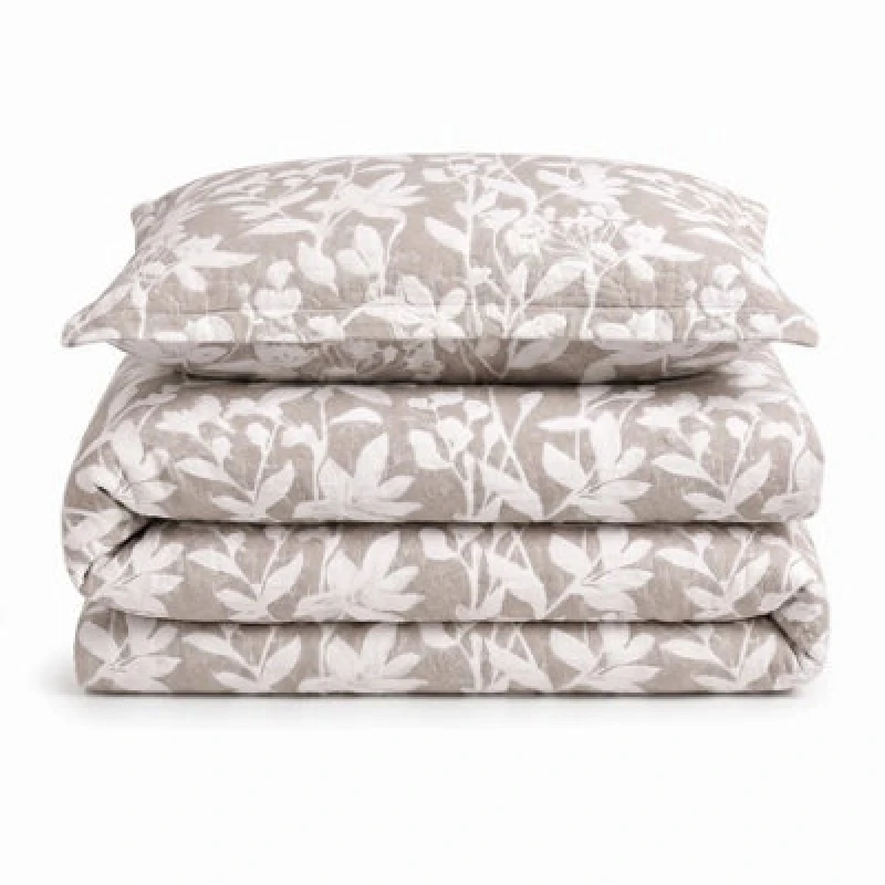 Image of Sweet Dreams Natural Ashbury Jacquard Duvet Cover And Pillowase Set King