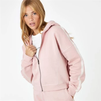 image of Jack Wills Logo Zip Hoodie - Pink