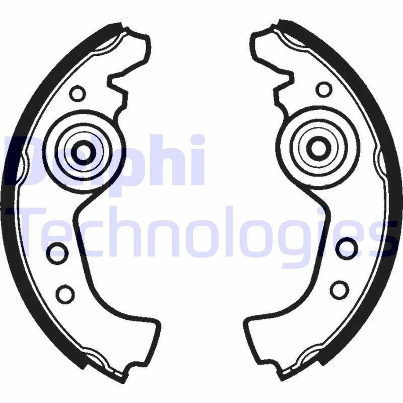 Image of DELPHI Brake Shoe Set DELPHI LS1290