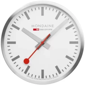 Image of Mondaine Clock Wall Kitchen Silver