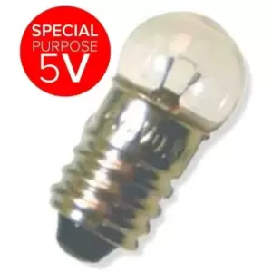 image of International Lamps 1W 11x24mm Miniature E10 5V Dimmable Warm White Clear