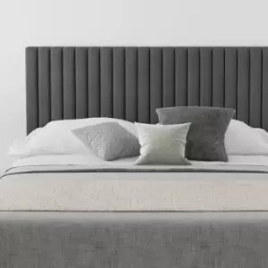 Image of Grant Upholstered Headboard, Plush Velvet, Steel - Headboard 60cm Size Single (90x190)