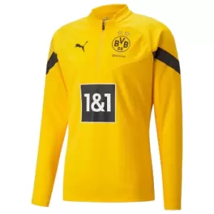 image of 2022-2023 Borussia Dortmund Half Zip Top (Yellow)