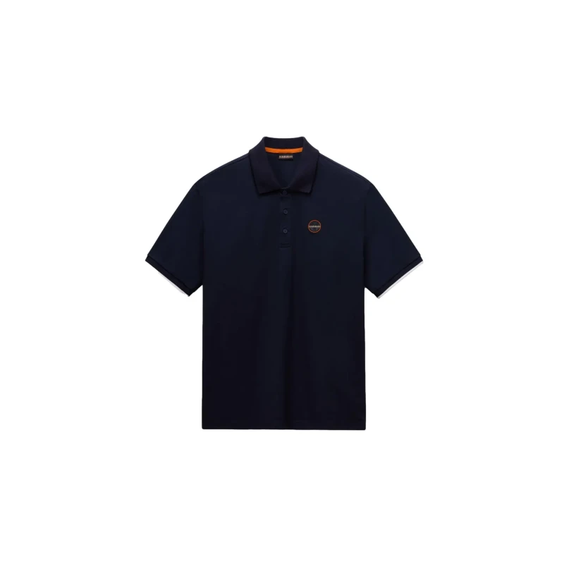 Image of Polo Napapijri Badge Bleu Male XS