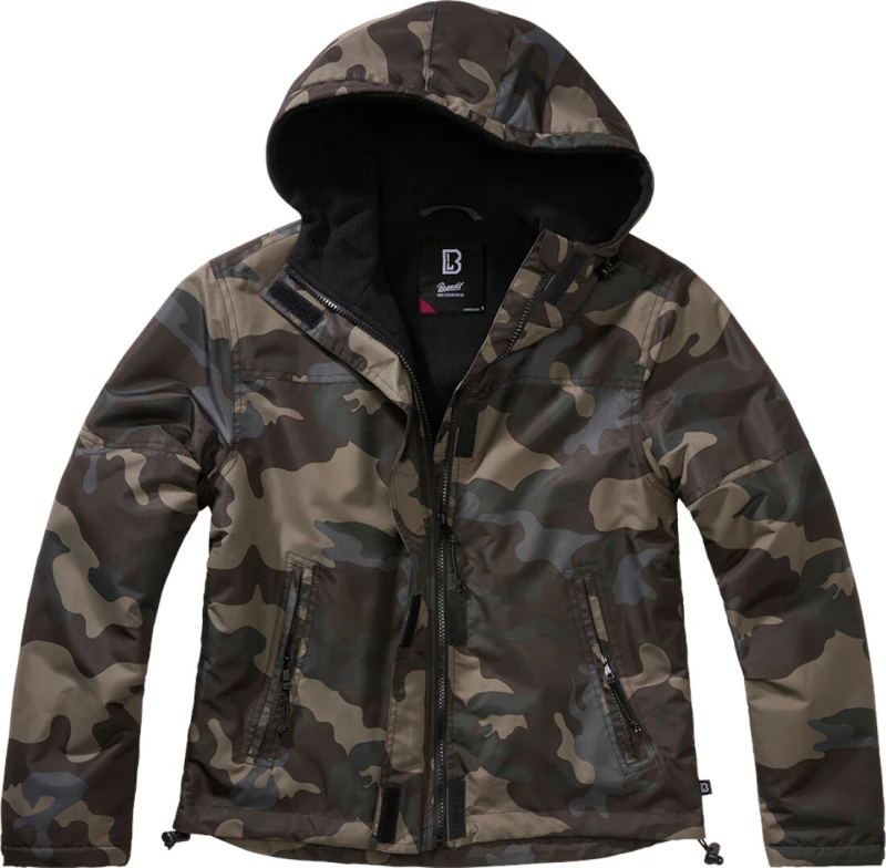 Image of Brandit Ladies Windbreaker Front Zip Windbreaker dark camo XXL Women