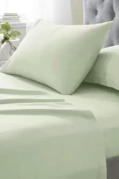 Image of 200 Thread Count Cotton Percale Extra Deep Fitted Sheet