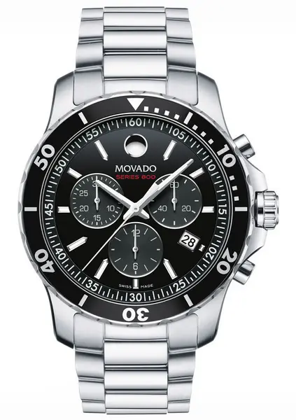 image of Movado Watch Series 800 Mens - Black MVD-099