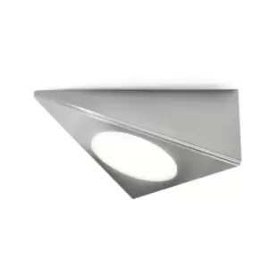 Image of 4 Lite 4L1/1210/4 Silver Triangle Cool White LED Cabinet Light - 408445
