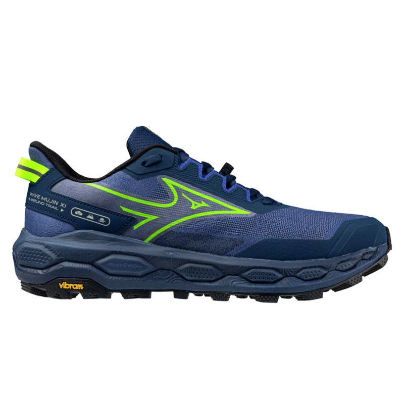 Image of Mizuno Mizuno Wave Mujin 11 Mens Dazzling Blue/lightning Yellow - Blue / 6.5 / Standard
