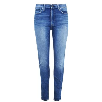 image of Hudson Barbara High Rise Super Skinny Jeans - Blue