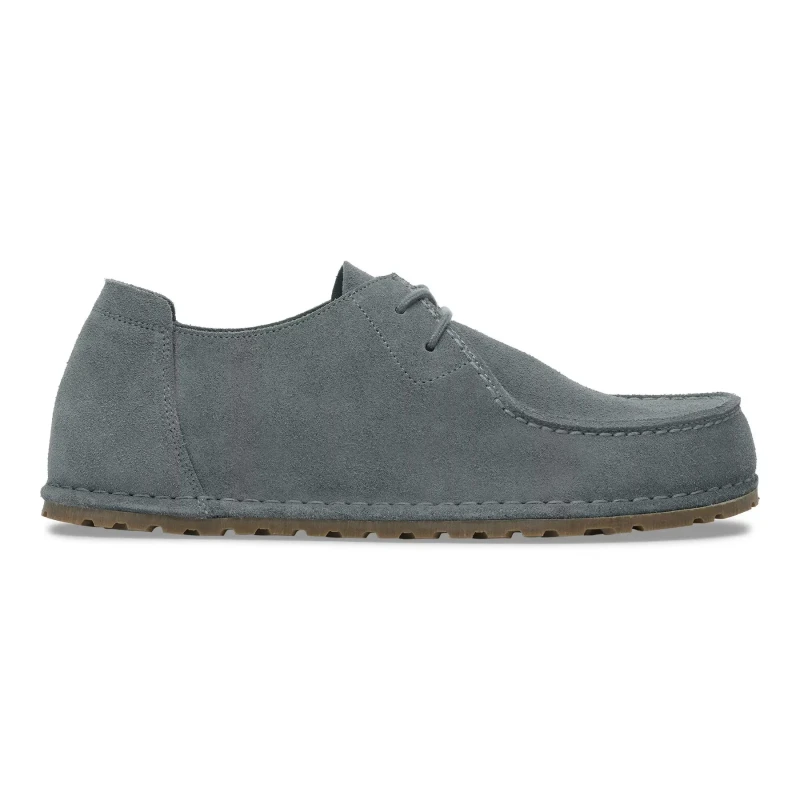 Image of Birkenstock Suede loafers Birkenstock Utti Lace Gris Unisex 36 Etroit