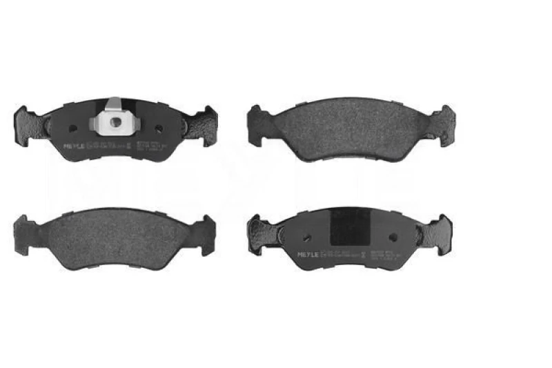 Image of MEYLE 025 231 0217 Brake pad set Front Axle, not prepared for wear warning indicator, Original Quality, with anti-squeak plate Brake Pad Set,disc bra
