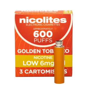 Image of Nicolites Low Strength Cartomisers - Pack of 3 - Tobacco