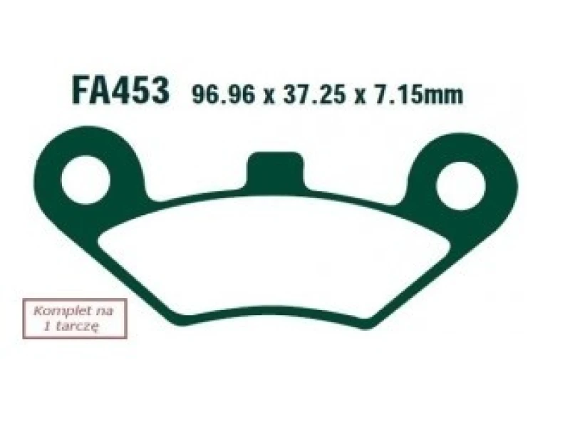 Image of EBC Brakes FA453TT Brake pad set Brake Pad Set,disc brake (402)