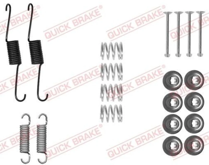 Image of QUICK BRAKE Brake shoe fitting kit QUICK BRAKE 105-0031
