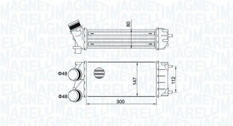 Image of MAGNETI MARELLI Intercooler MAGNETI MARELLI 351319204920