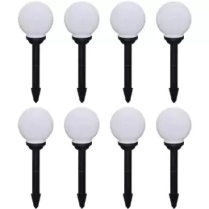 Image of Vidaxl - Outdoor Pathway Lamps 8 pcs LED 15cm with Ground Spike White