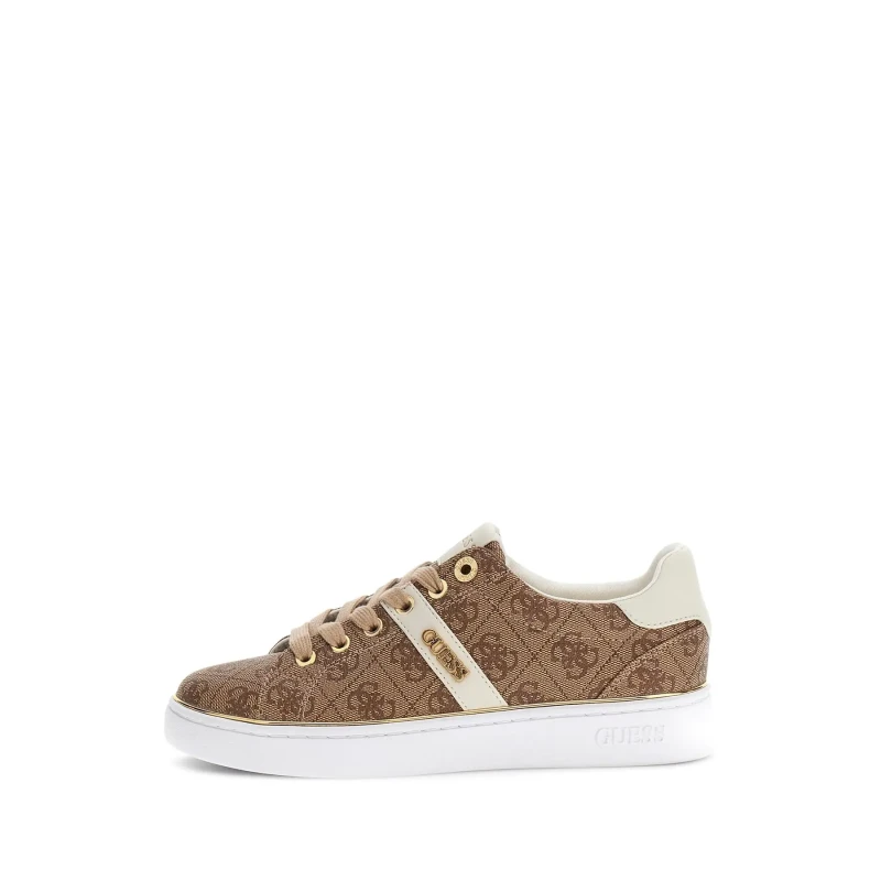 Image of Guess Womens Trainers Guess Britz Beige Female 36