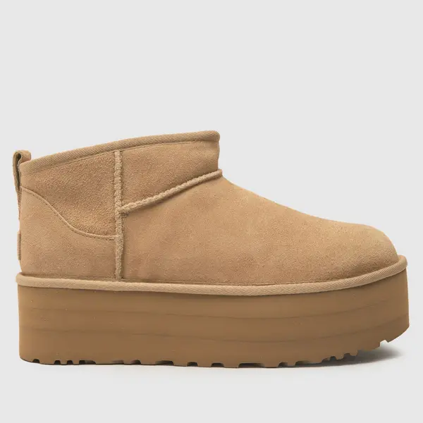 Image of UGG classic ultra mini platform boots in sand Sand UK 7 (EU 40)