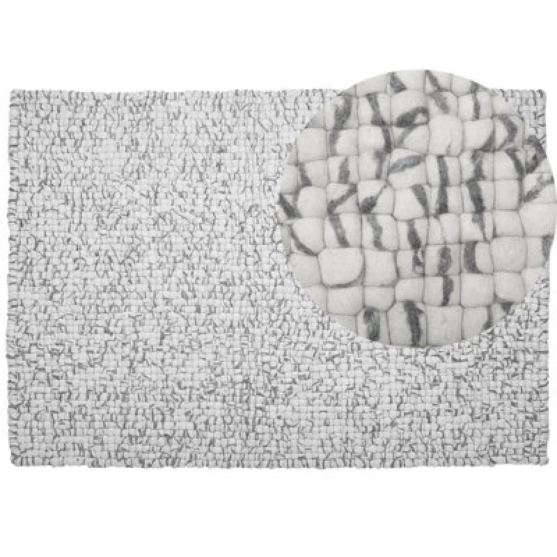 Image of Beliani Rug Amdo Light Grey 160 X 230 Cm