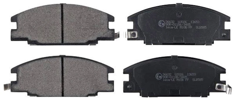 Image of A.B.S. 36632 Brake pad set with acoustic wear warning Brake Pad Set,disc brake (402)