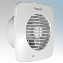 image of Xpelair DX150HTS Simply Silent 6/150mm Square Extractor Fan w/ Humidistat And Timer - 93076AW