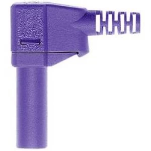 Image of Straight blade safety plug Plug right angle Pin diameter 4mm Violet