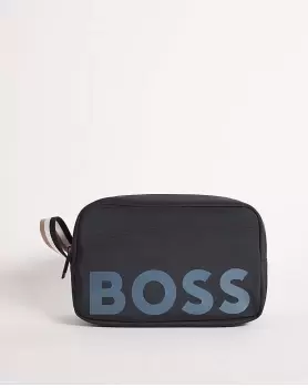 Image of BOSS Navy Logo Washbag