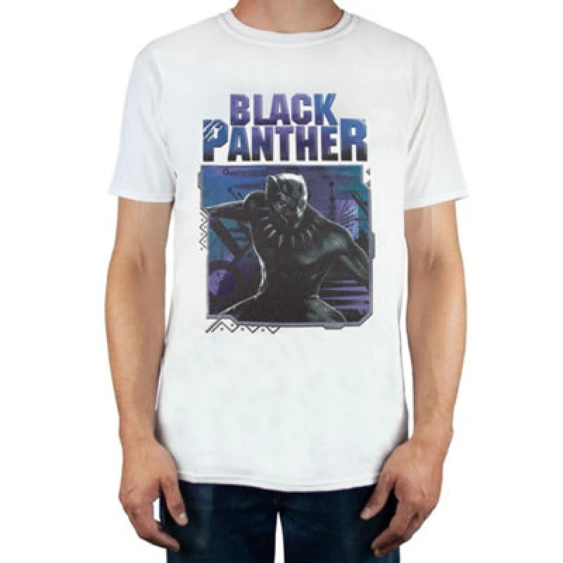 Image of Marvel Marvel Men Short Sleeved T-Shirt in White Size: Small White S Male 5056210102411