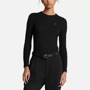 Image of Polo Ralph Lauren Julianna Cable-Knit Cotton Jumper - L