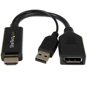 image of StarTech HD2DP HDMI to DisplayPort Converter 4K