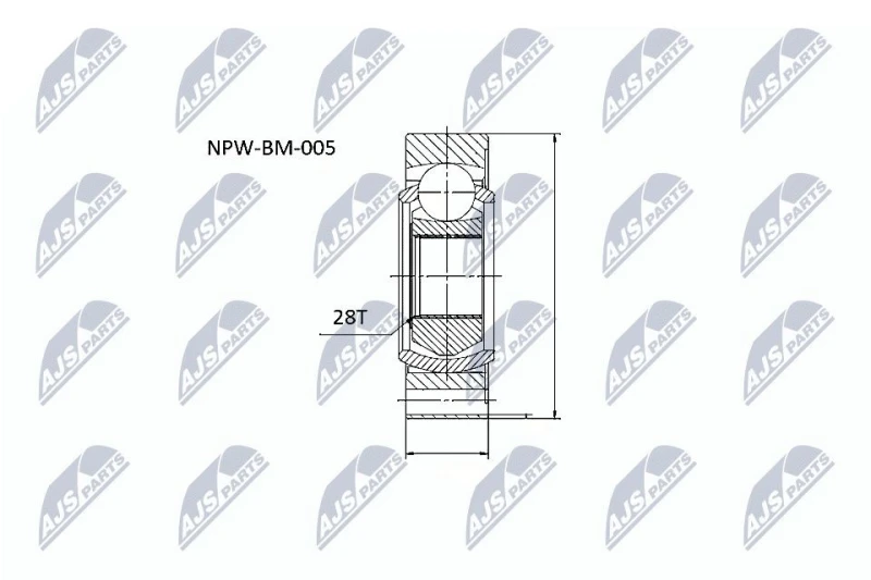 Image of NTY CV joint NTY NPW-BM-005