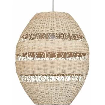 Image of Iphor 52cm Rattan Ceiling Pendant Light Shade - No Bulb