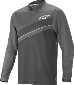 image of Alpinestars Alps 8.0 LS Bicycle Jersey, black-grey, Size 2XL, black-grey, Size 2XL