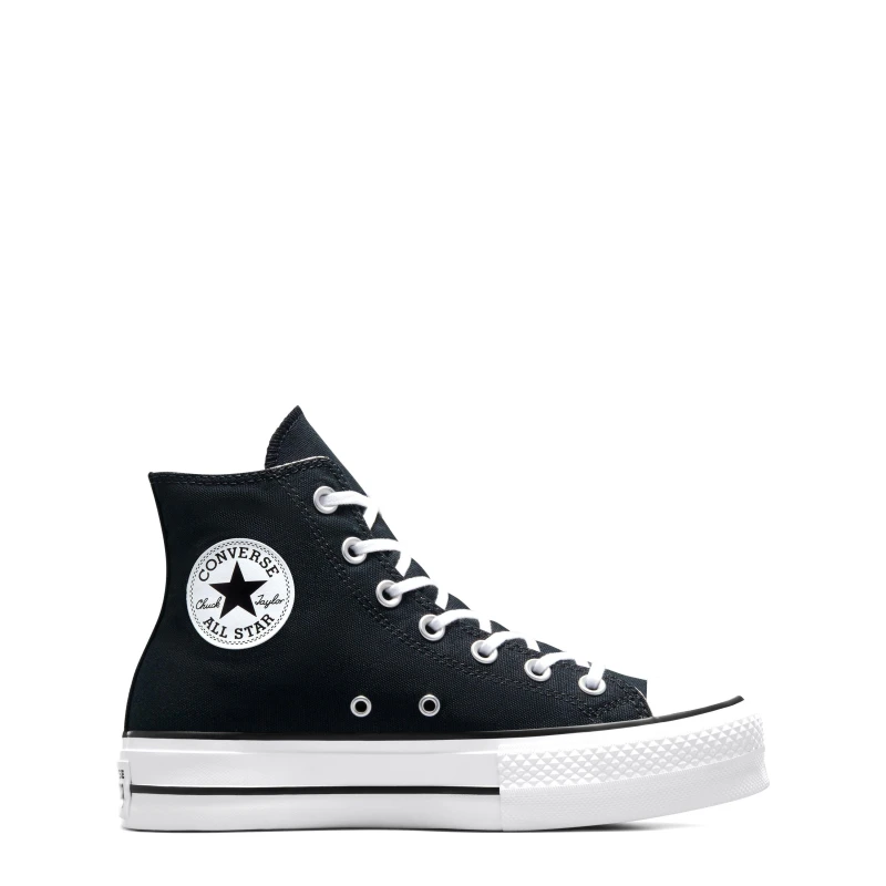 Image of Converse all star lift hi trainers in Black & white Black/White UK 7.5 (EU 41)