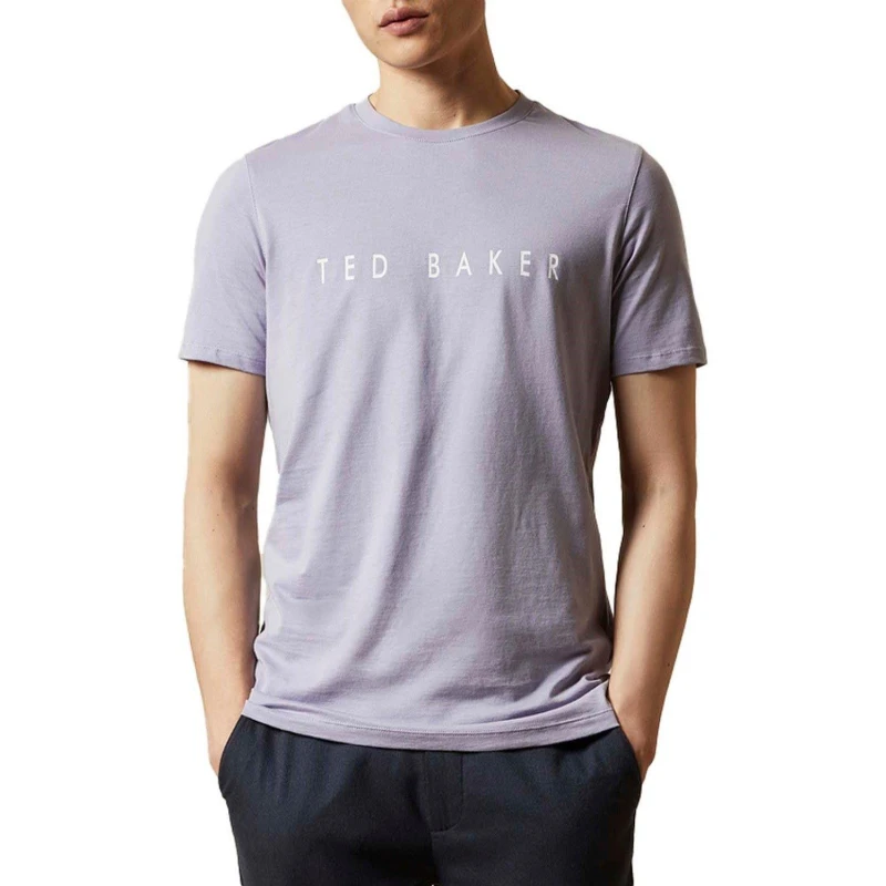 Image of Ted Baker Broni Branded T-Shirt - Purple Purple S