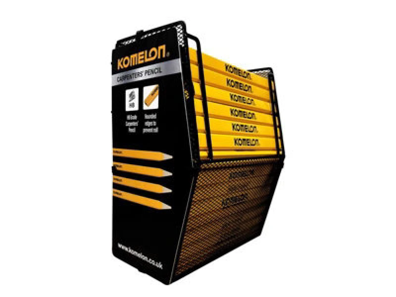 Image of Komelon 10 Piece Carpenters Pencil and Sharpener Set KCPT10