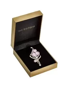 Image of Jon Richard Gold And Pink Bouquet Brooch