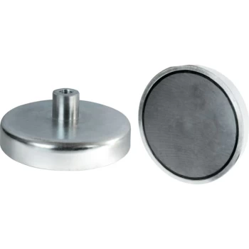 image of E775NEO/C Shallow Neodymium Magnet Thr 20X6MM (2) - Eclipse Magnetics