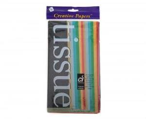 Image of Creativity Tissue Paper Pack of 14 Sheets Assorted Lustre Assort