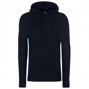 Image of Firetrap Blackseal Cable Knit Hoodie - Navy